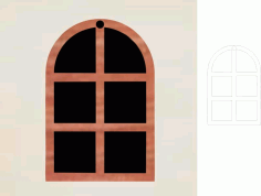 Laser Cut Wooden Window Door Free Vector, Free Vectors File