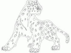 Animal Cheetah Mascot Free Dxf File, Free Vectors File