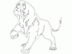 Animal Mascot Lion Free Dxf File, Free Vectors File