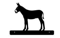 Donkey With Plate Free DXF File, Free Vectors File