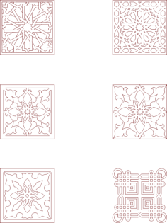 Moroccan Pattern Vector Art Free DXF File, Free Vectors File