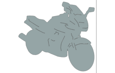 Motorcycle Heavy Bike Free DXF File, Free Vectors File