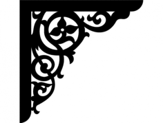 Corner Design Kron 0010 Free DXF File, Free Vectors File