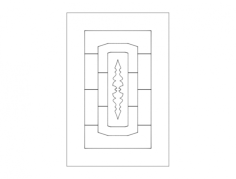 Door Pattern Elegant Free DXF File, Free Vectors File