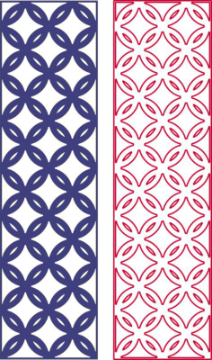 Geometric Seamless Pattern Free DXF File, Free Vectors File
