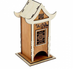 Tea House Free DXF File, Free Vectors File