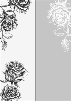 Rose Sandblast Pattern Free Vector, Free Vectors File