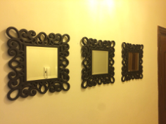 Elegant Mirror Frame Free DXF File, Free Vectors File