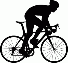 Race Bicycle Silhouette Free Vector, Free Vectors File