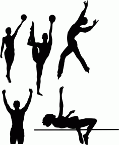 CrossFit Silhouettes Free Vector, Free Vectors File