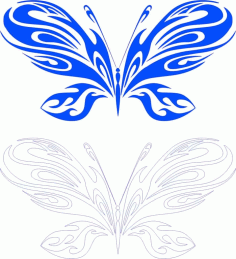 Butterfly Silhouettes Art Free Vector, Free Vectors File