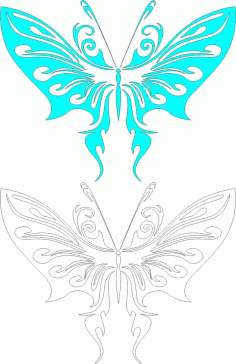 Butterfly Wall Stencil Free Vector, Free Vectors File