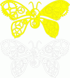 Butterfly Badges Sticker Free Vector, Free Vectors File