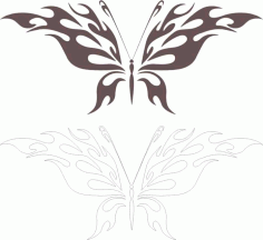 Butterfly Badges Sticker Design Free Vector, Free Vectors File