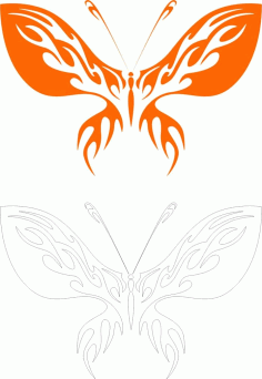 Butterfly Sticker Template Free Vector, Free Vectors File