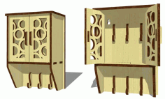 Decorative Wall Key Holder Box Free Vector, Free Vectors File