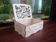 Laser Cut Decorated Wood Box 3mm Free Vector, Free Vectors File