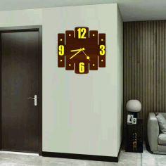 Modern Wall Clock Style Free Vector, Free Vectors File