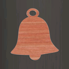 Laser Cut Wooden Bell Christmas Ornament Free Vector, Free Vectors File