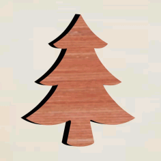 Wooden Christmas Tree Ornament Free Vector, Free Vectors File