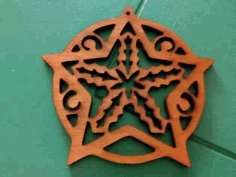 Christmas Tree Star Ornament Free Vector, Free Vectors File