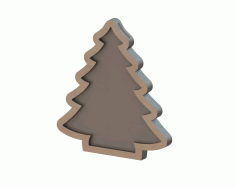 MDF Christmas Tree Sticker Free Vector, Free Vectors File