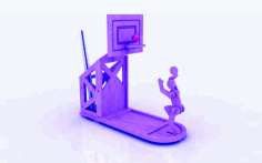 Basket Ball Pen Holder Stand 3mm Free Vector, Free Vectors File