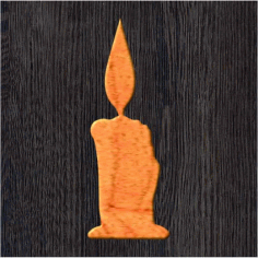 Wooden Candle Craft Shape Cutout Free Vector, Free Vectors File
