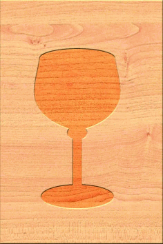 Glass Wooden Engraved Shape Free Vector, Free Vectors File