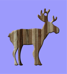 Deer Cutout Wood Shape Craft Free Vector, Free Vectors File