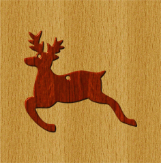 Deer Wood Shape Craft Pendant Free Vector, Free Vectors File
