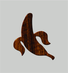 Banana Wooden Cutouts Craft Free Vector, Free Vectors File
