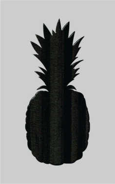 Pineapple unfinished Wooden Craft Free Vector, Free Vectors File