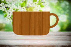 Tea Cup Wooden Craft Cutouts Free Vector, Free Vectors File