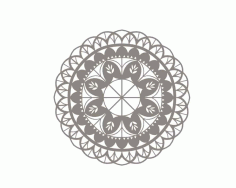 Floral Mandala Sticker Art Free Vector, Free Vectors File