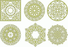 Decorative Mandala Screen Panel Art Free Vector, Free Vectors File