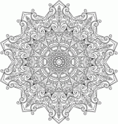 Myst Mandala Ornament Free Vector, Free Vectors File