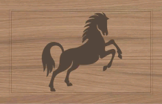 Prancing Horse Stencil Free Vector, Free Vectors File