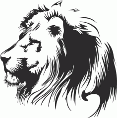 Lion Animal Stencil Free Vector, Free Vectors File