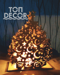 Christmas Tree Decoration Lamp Free Vector, Free Vectors File
