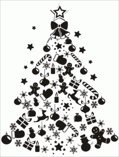 Christmas Tree Ornament Free Vector, Free Vectors File