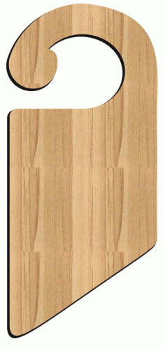 Laser Cut Wooden Door Hanger Sign Cutout Free Vector, Free Vectors File