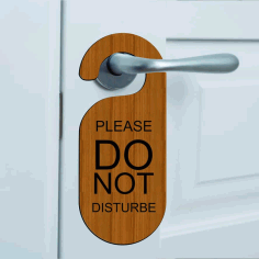 Do Not Disturb Door Knob Hanger Sign Free Vector, Free Vectors File