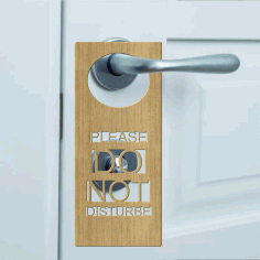 Do Not Disturb Door Hanger Sign Cutout Free Vector, Free Vectors File