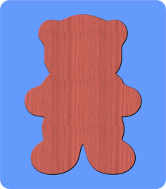 Unfinished Wood Bear Cutout Free Vector, Free Vectors File