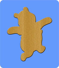Dancing Teddy Bear Cutouts Free Vector, Free Vectors File