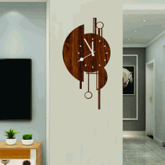 Home Decoration Wall Clock Design Free Vector, Free Vectors File