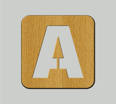 Laser Cut English Letter Alphabet Shape A Free Vector, Free Vectors File
