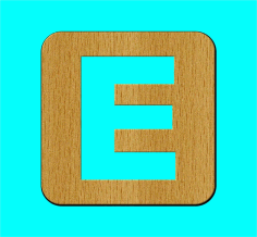 Wooden Alphabet Letter E Free Vector, Free Vectors File