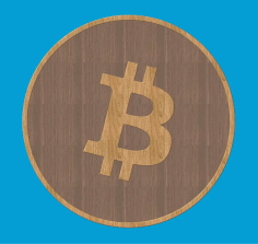 Laser Cut Bitcoin Icon Wooden Design Free Vector, Free Vectors File